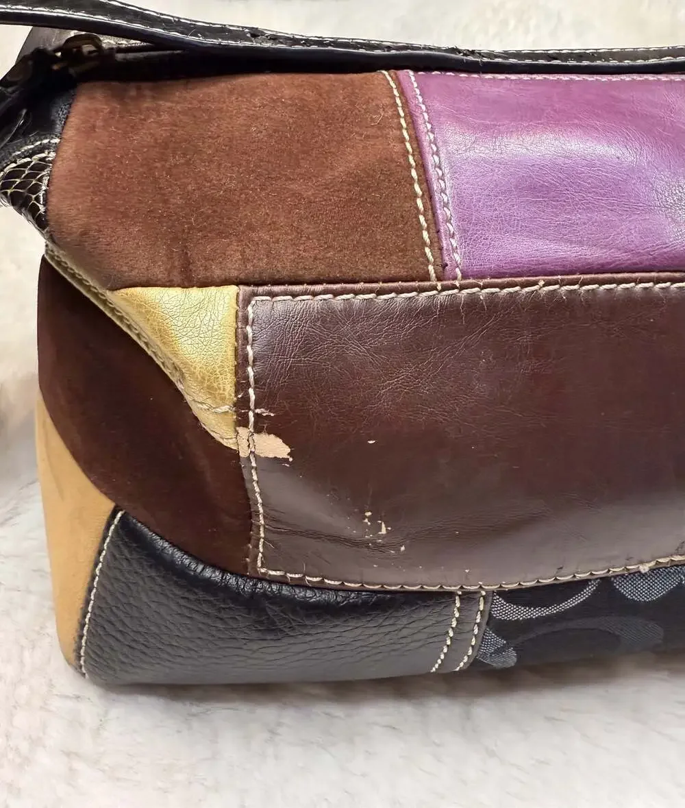 Coach Patchwork Mini Hobo Shoulder Bag No. 40283